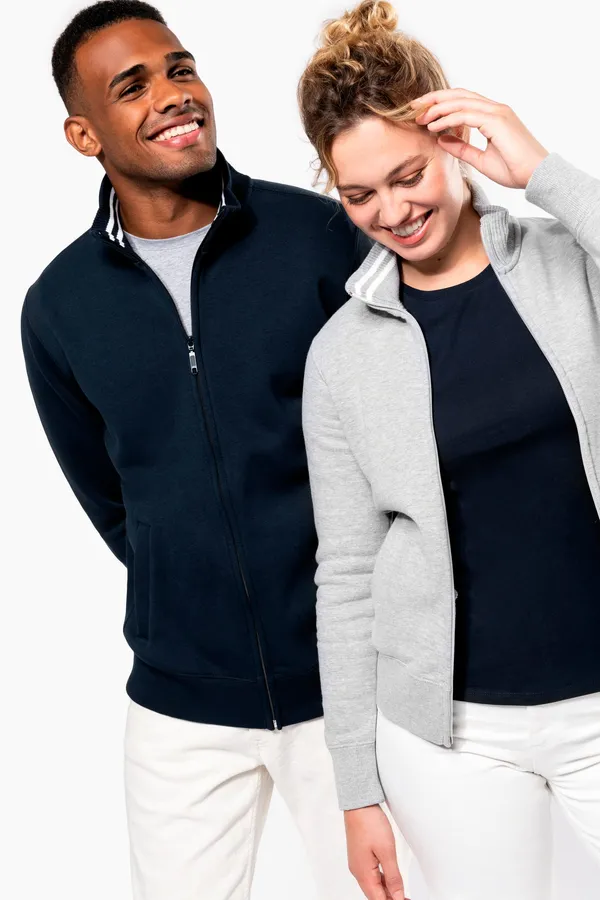 Herren Fleece-Sweater mit Reißverschluss