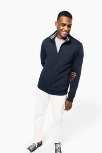 Herren Fleece-Sweater mit Reißverschluss