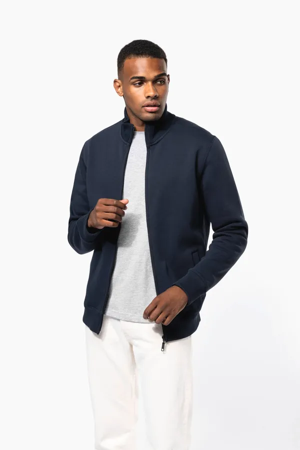Herren Fleece-Sweater mit Reißverschluss