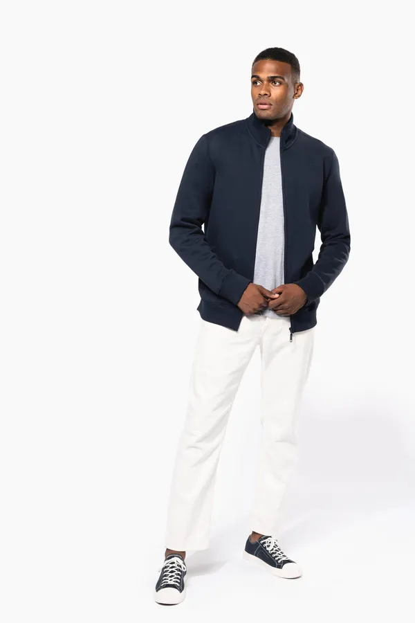 Herren Fleece-Sweater mit Reißverschluss