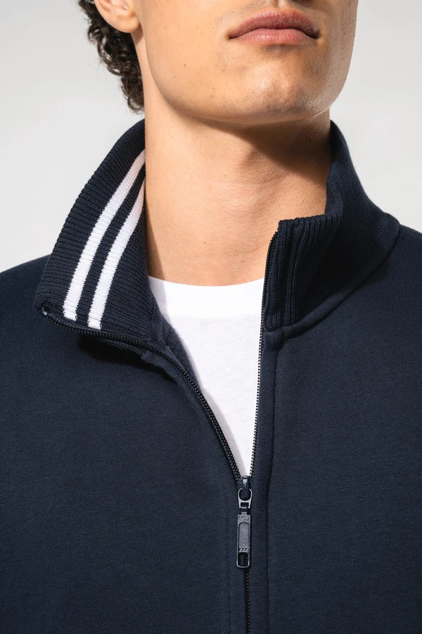 Herren Fleece-Sweater mit Reißverschluss