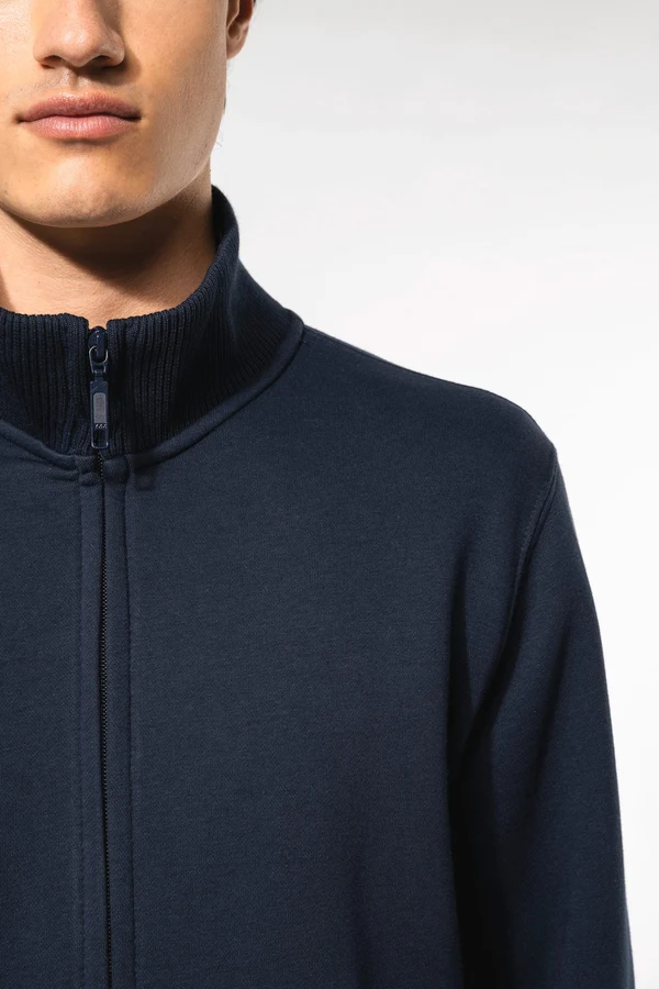 Herren Fleece-Sweater mit Reißverschluss
