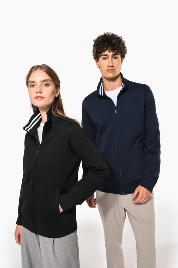 Herren Fleece-Sweater mit Reißverschluss