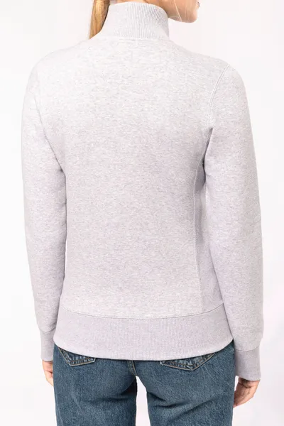 Damen Fleece-Sweater mit Zip