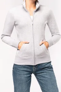 Damen Fleece-Sweater mit Zip