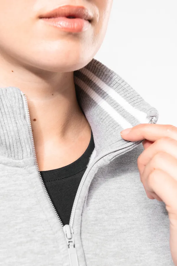 Damen Fleece-Sweater mit Zip