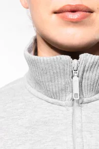 Damen Fleece-Sweater mit Zip