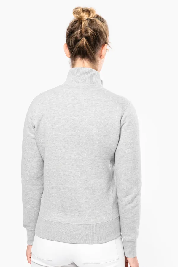 Damen Fleece-Sweater mit Zip