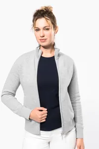 Damen Fleece-Sweater mit Zip