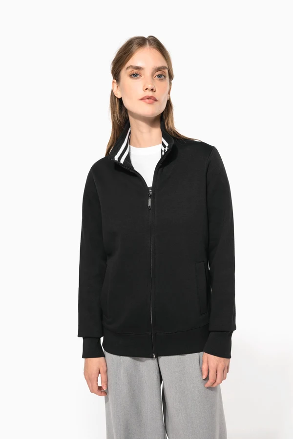 Damen Fleece-Sweater mit Zip