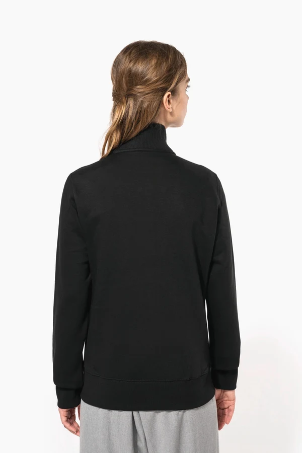 Damen Fleece-Sweater mit Zip