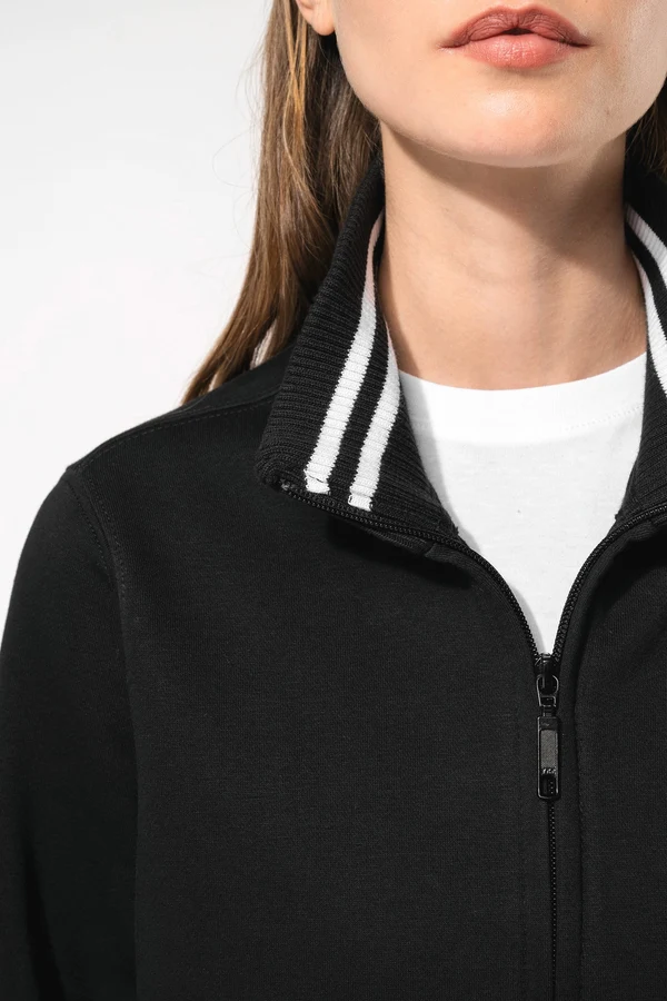 Damen Fleece-Sweater mit Zip