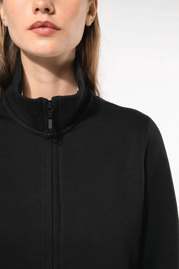 Damen Fleece-Sweater mit Zip