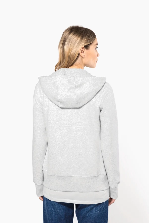 DAMEN KAPUZENSHIRT mit Reißververschluss
