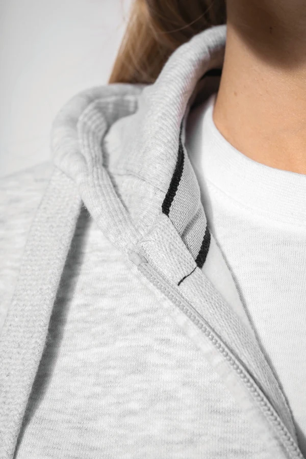 DAMEN KAPUZENSHIRT mit Reißververschluss