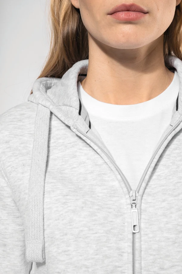 DAMEN KAPUZENSHIRT mit Reißververschluss