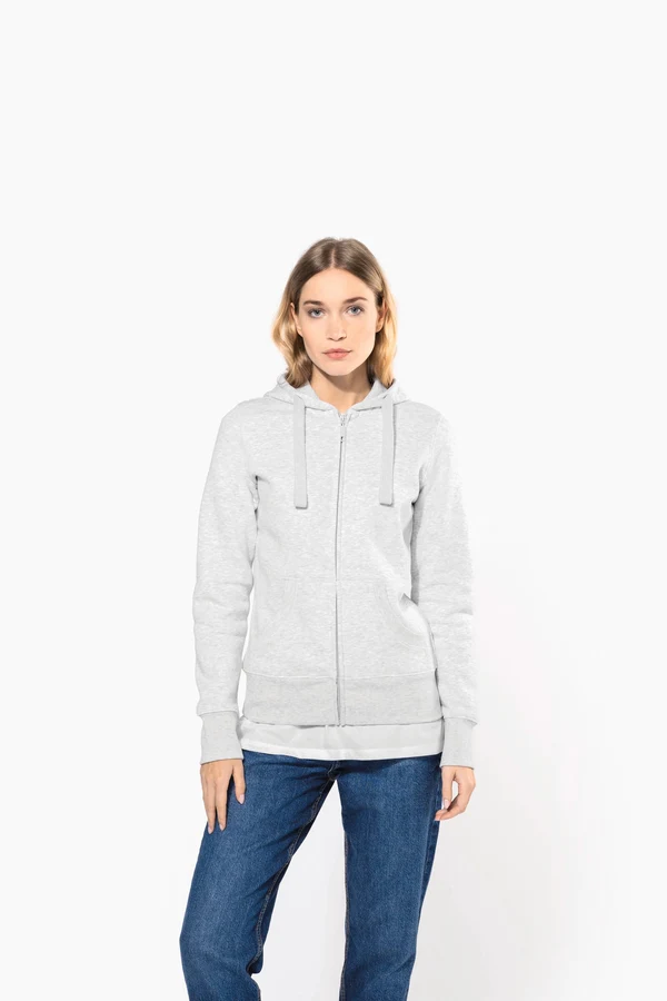 DAMEN KAPUZENSHIRT mit Reißververschluss