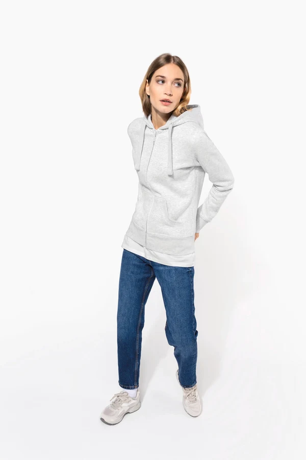 DAMEN KAPUZENSHIRT mit Reißververschluss