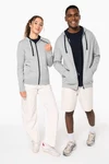 HERREN-KAPUZENSWEATSHIRT BICOLOR mit Reißverschluss