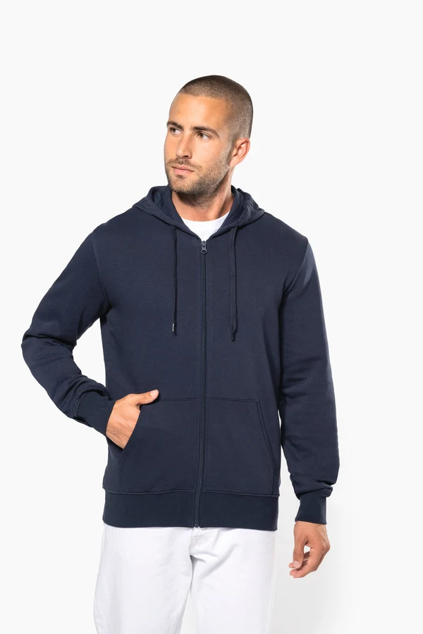 Umweltfreundliches Kapuzensweatshirt mit Reißverschluss Herren