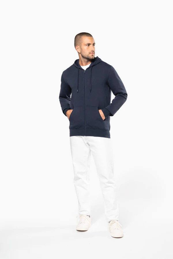 Umweltfreundliches Kapuzensweatshirt mit Reißverschluss Herren