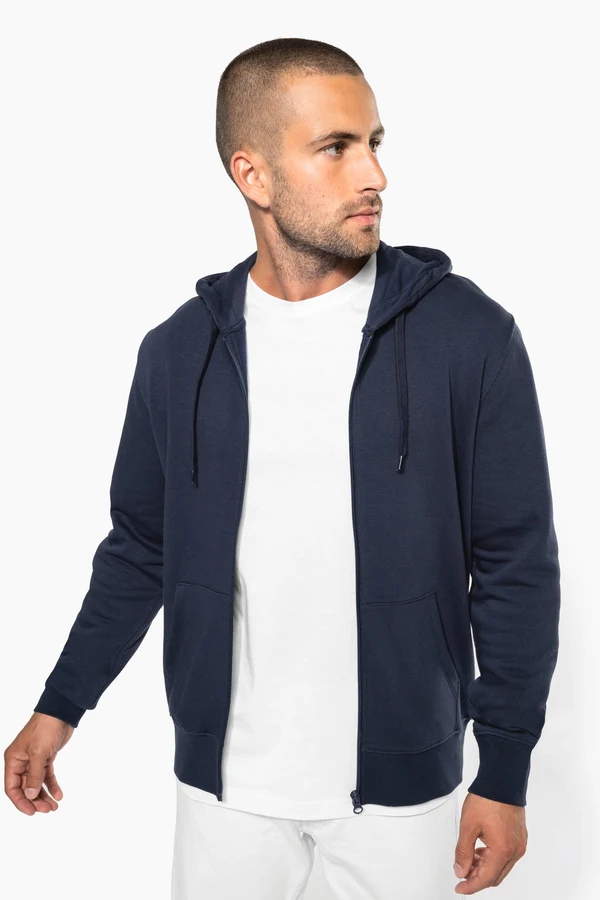 Umweltfreundliches Kapuzensweatshirt mit Reißverschluss Herren