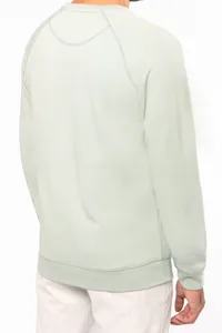 Herren Sweatshirt BIO-BAUMWOLLE Rundhalsausschnitt Raglanärmel