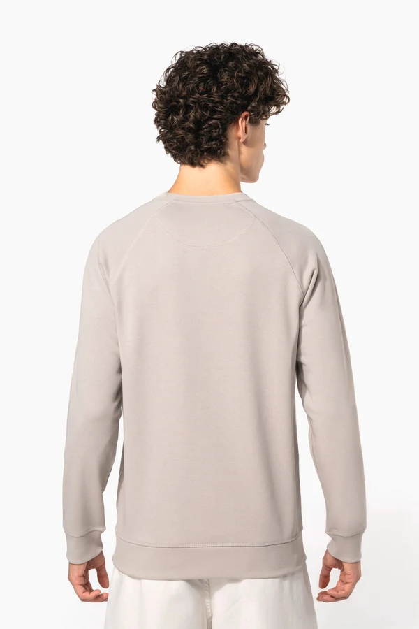 Herren Sweatshirt BIO-BAUMWOLLE Rundhalsausschnitt Raglanärmel
