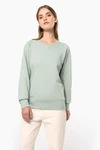 Damen Sweatshirt BIO-BAUMWOLLE Rundhalsausschnitt Raglanärmel