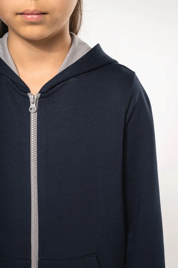 Kinder KAPUZENSWEATSHIRT mit Reißverschluss