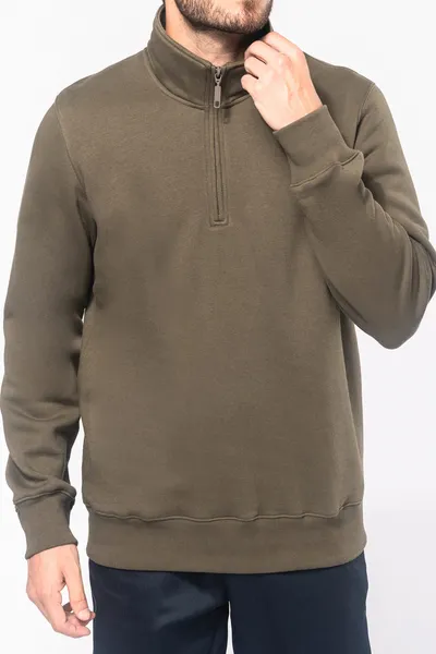 Sweatshirt mit Reißverschlusskragen