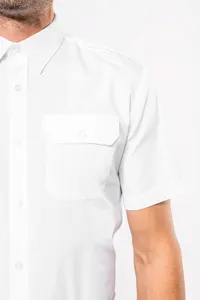 Kurzarm-Pilotenhemd für Herren