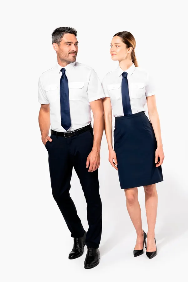 Kurzarm-Pilotenhemd für Damen