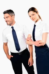 Kurzarm-Pilotenhemd für Damen