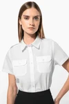 Kurzarm-Pilotenhemd für Damen