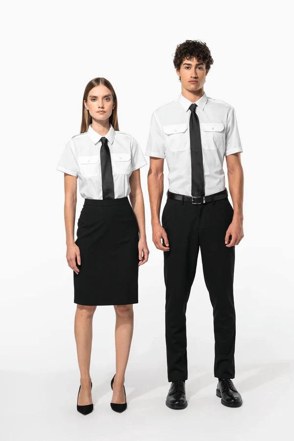 Kurzarm-Pilotenhemd für Damen