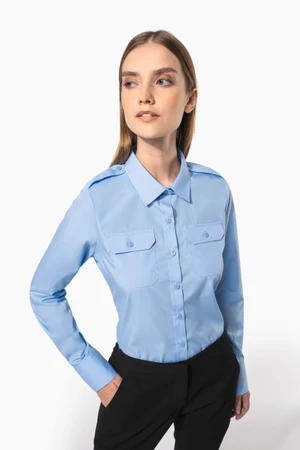 Langarm-Pilotenhemd für Damen