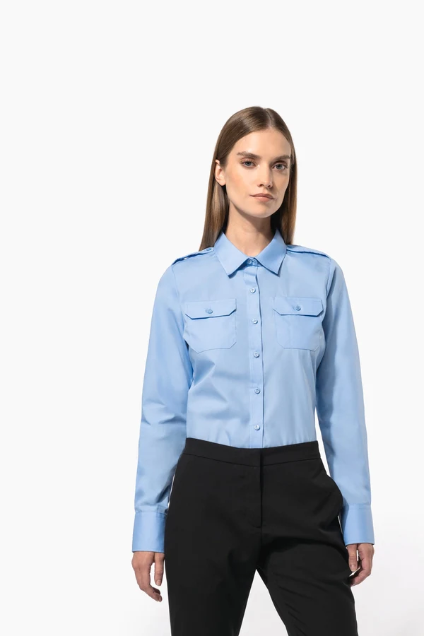 Langarm-Pilotenhemd für Damen