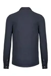 Jacquard Strickhemd langarm Jacquard blue
