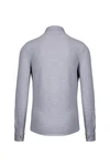 Langarmhemd aus Piqué Oxford Grey