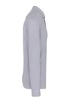 Langarmhemd aus Piqué Oxford Grey