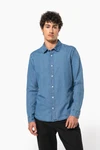 Herren Denimhemd