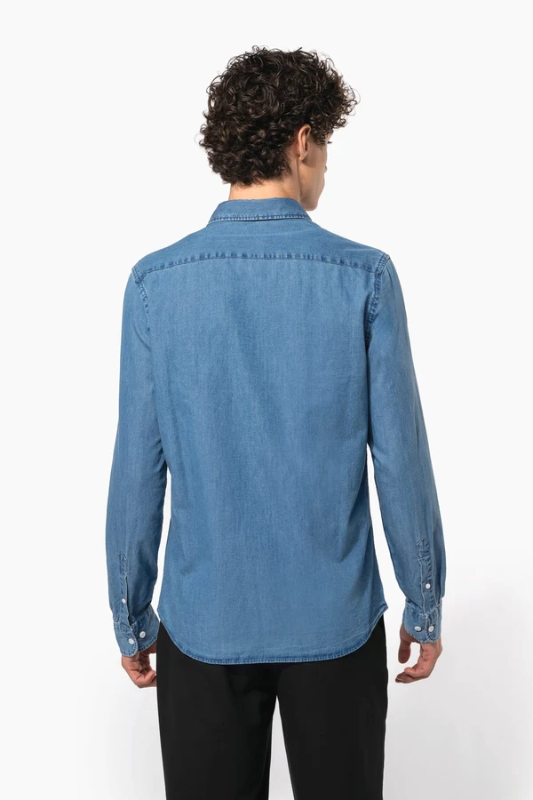 Herren Denimhemd