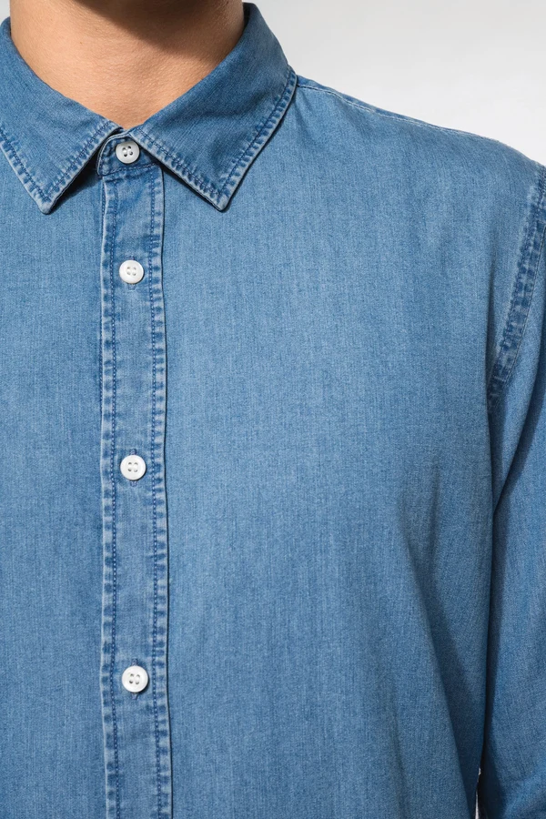 Herren Denimhemd