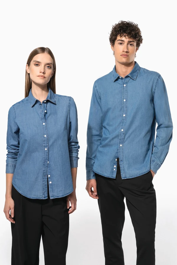 Herren Denimhemd
