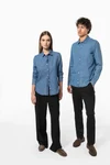Herren Denimhemd