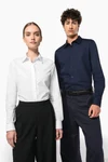 Langärmeliges Popeline-Herrenhemd