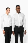 Damen hemdbluse mao-kragen langarm