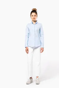Damen Stretchbluse Langarm