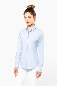 Damen Stretchbluse Langarm